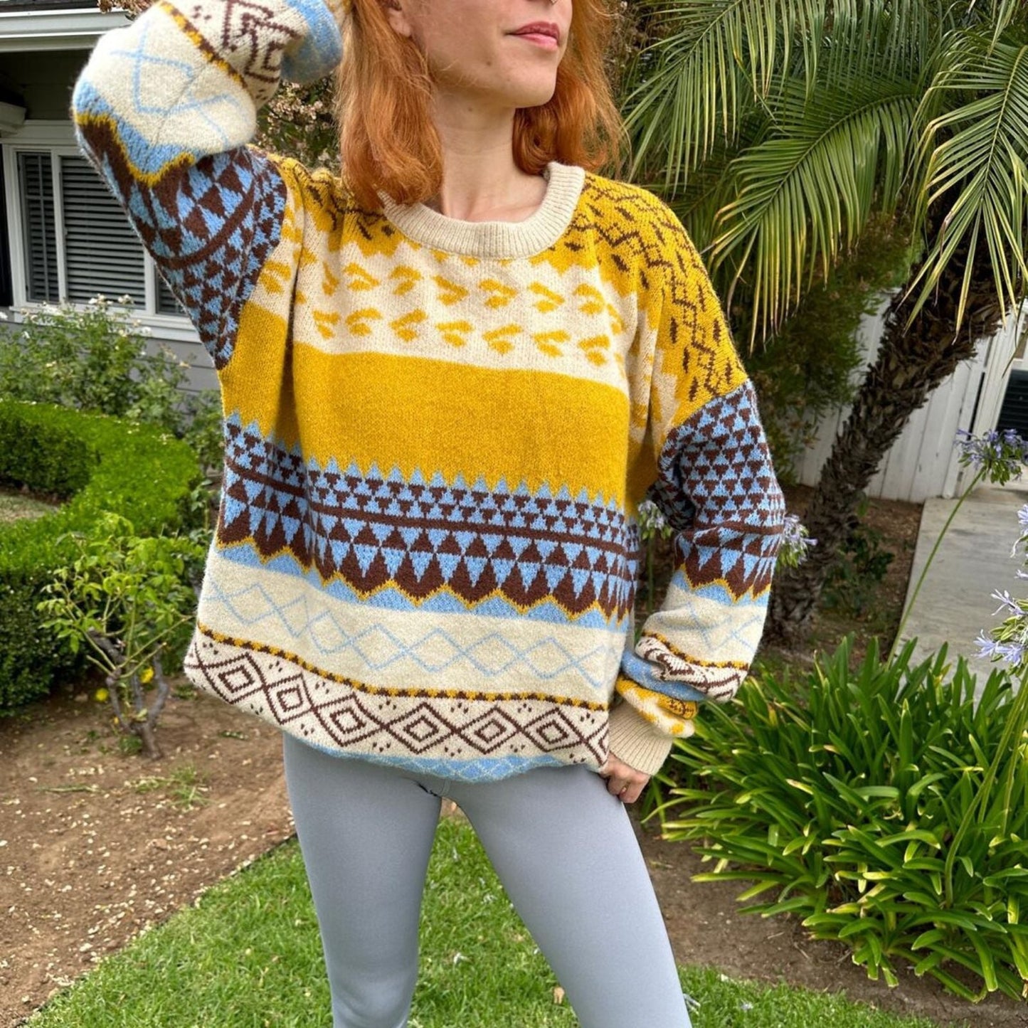 Vintage Grandpa Sweater – Cozy Oversized Chunky Knit